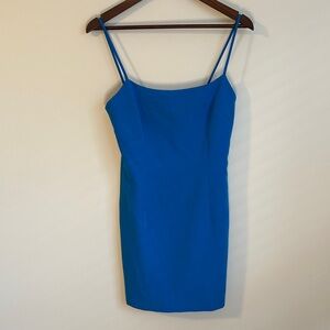 Milly Blue Spaghetti Strap Mini Dress